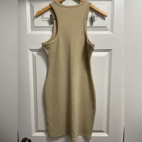 Tan Ribbed Dress - Picture 2 of 2